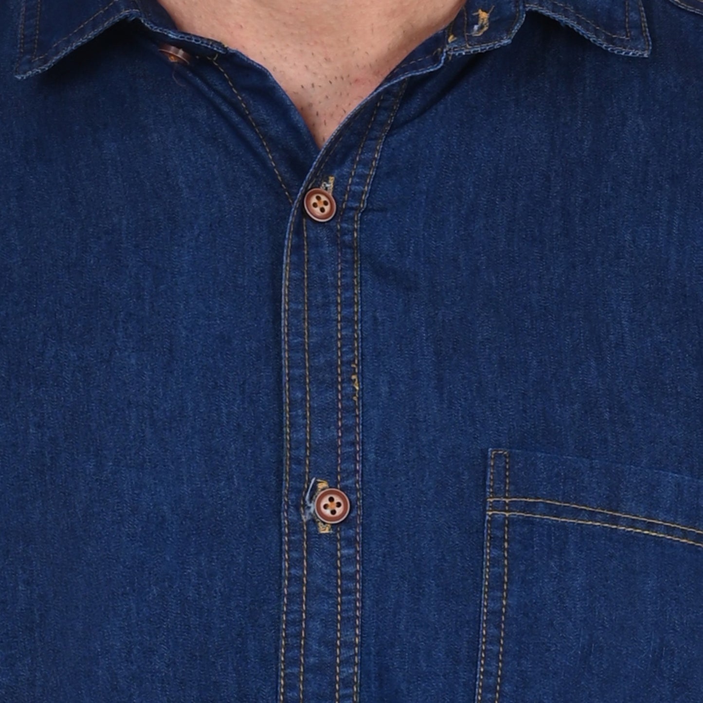 Sweetyster Men’s Stylish Denim Shirt - Full Sleeve, Casual Wear