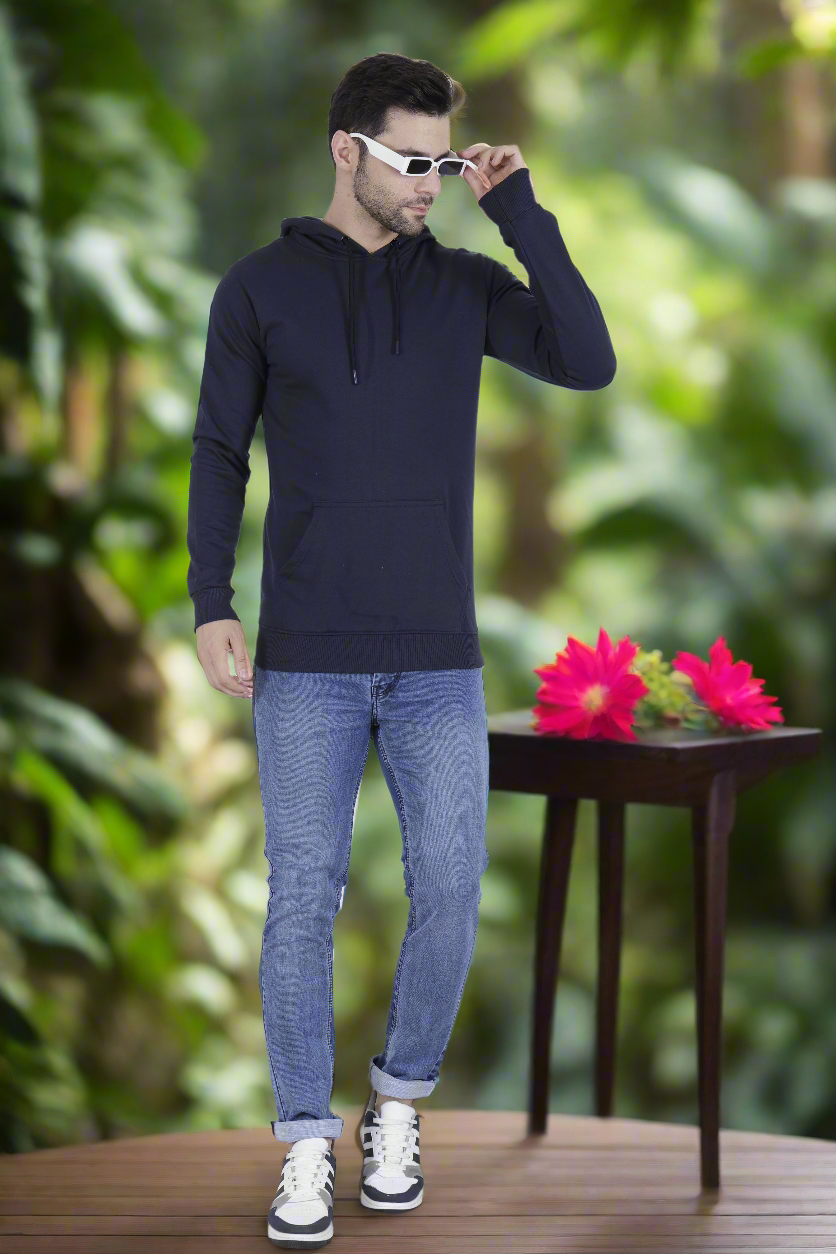 Premium Quality Hoodies for Men in Navy