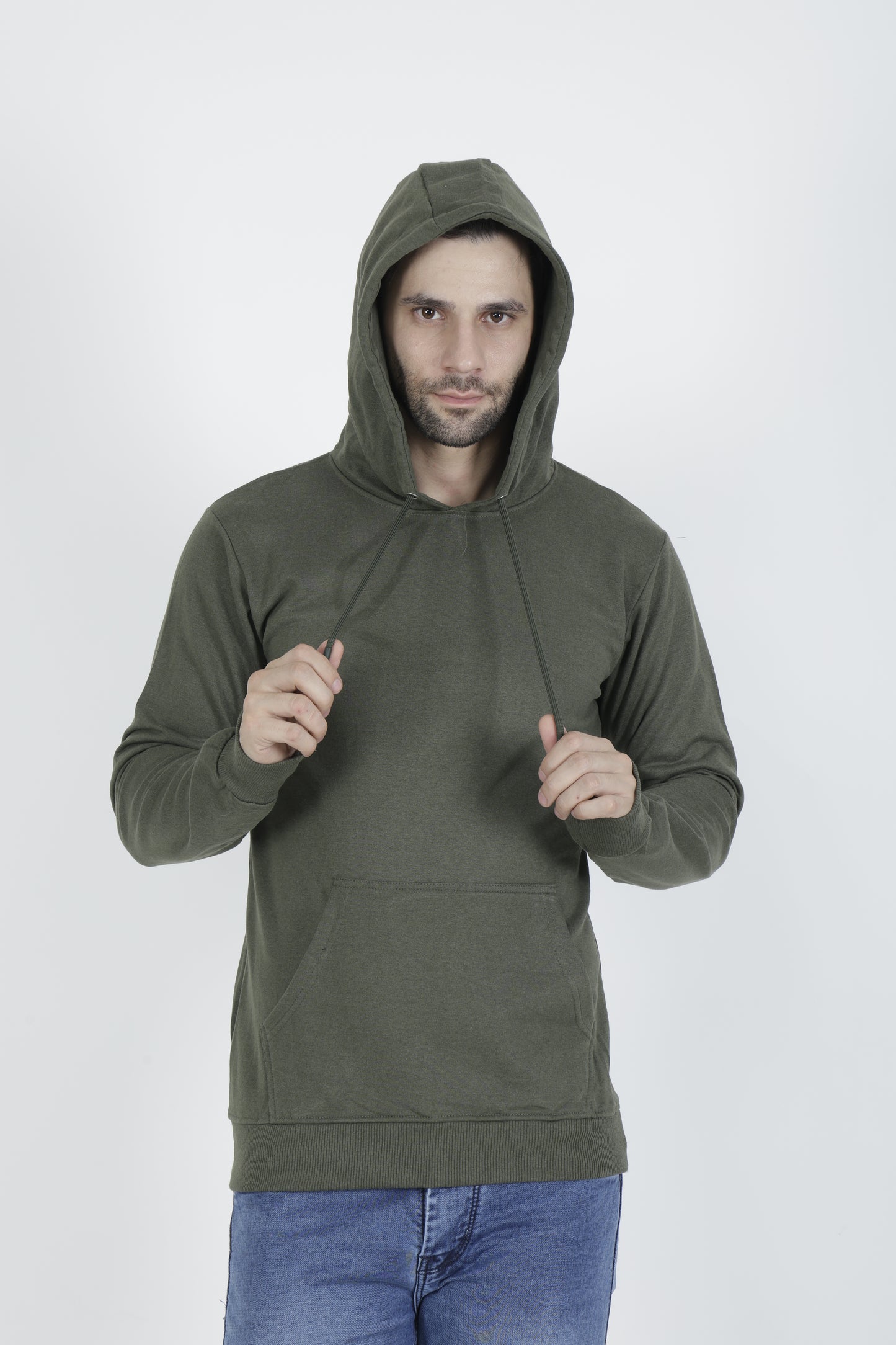 Premium Quality Hoodies for Men in Millitary Green