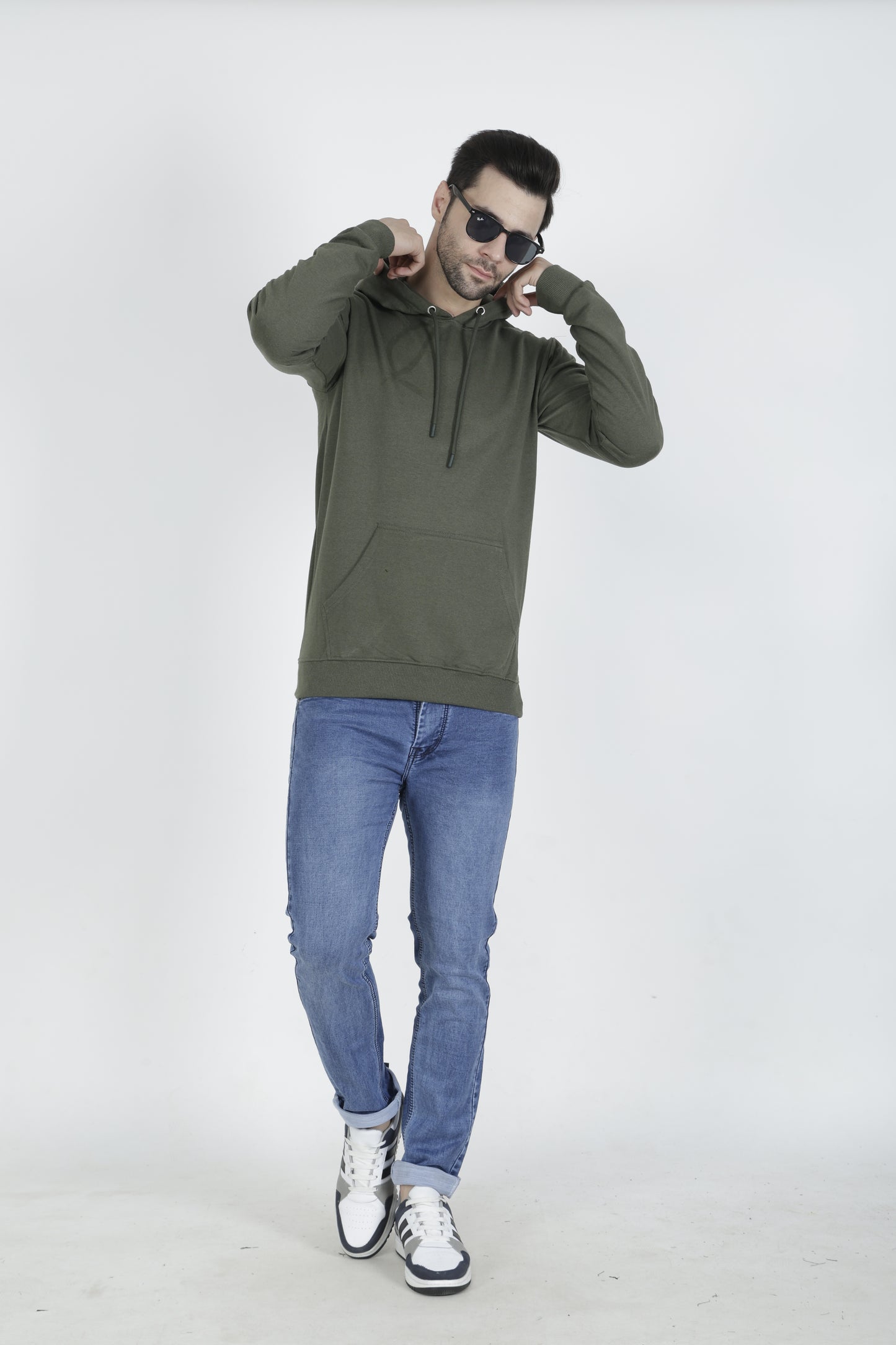 Premium Quality Hoodies for Men in Millitary Green