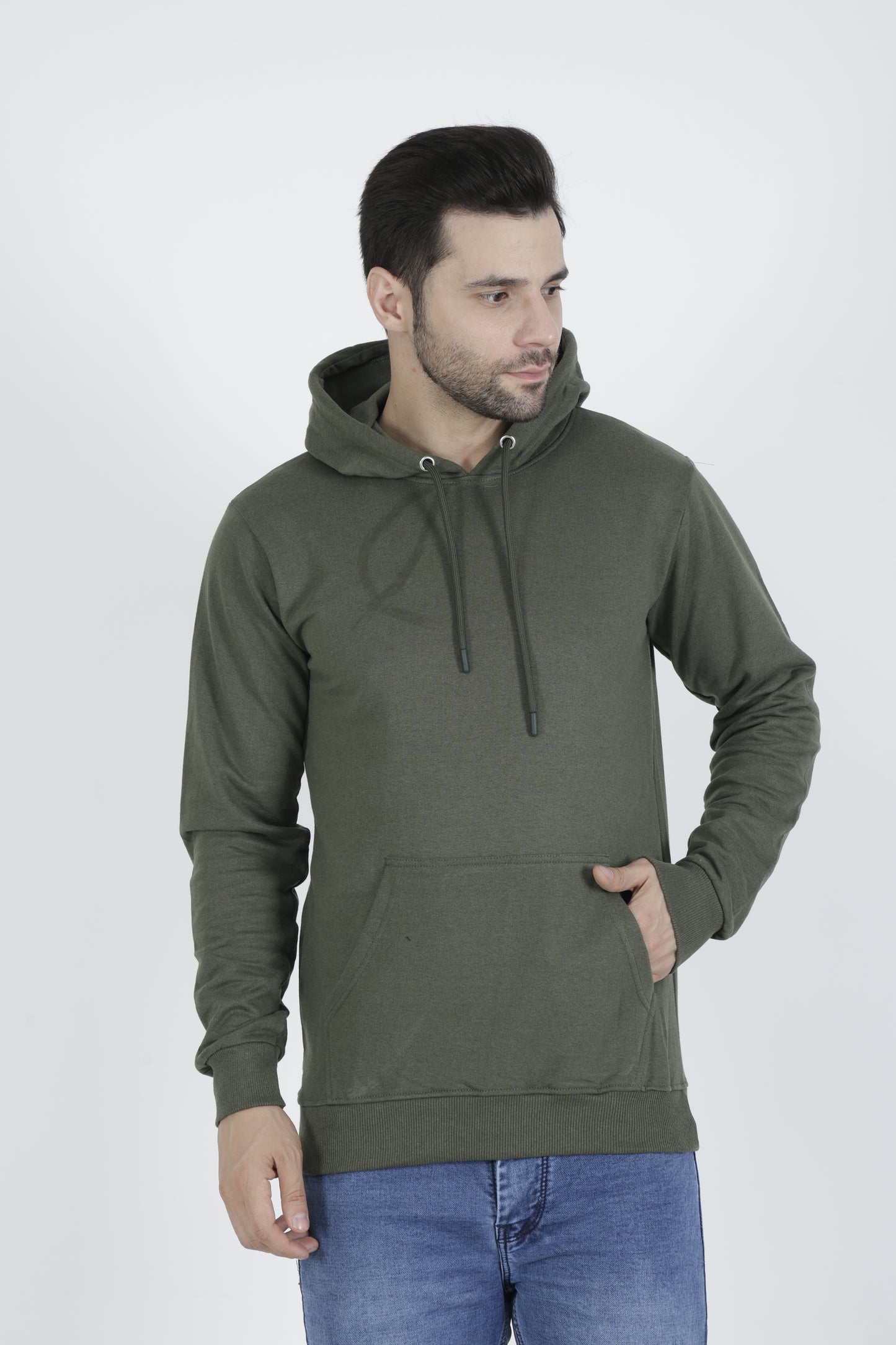 Premium Quality Hoodies for Men in Millitary Green