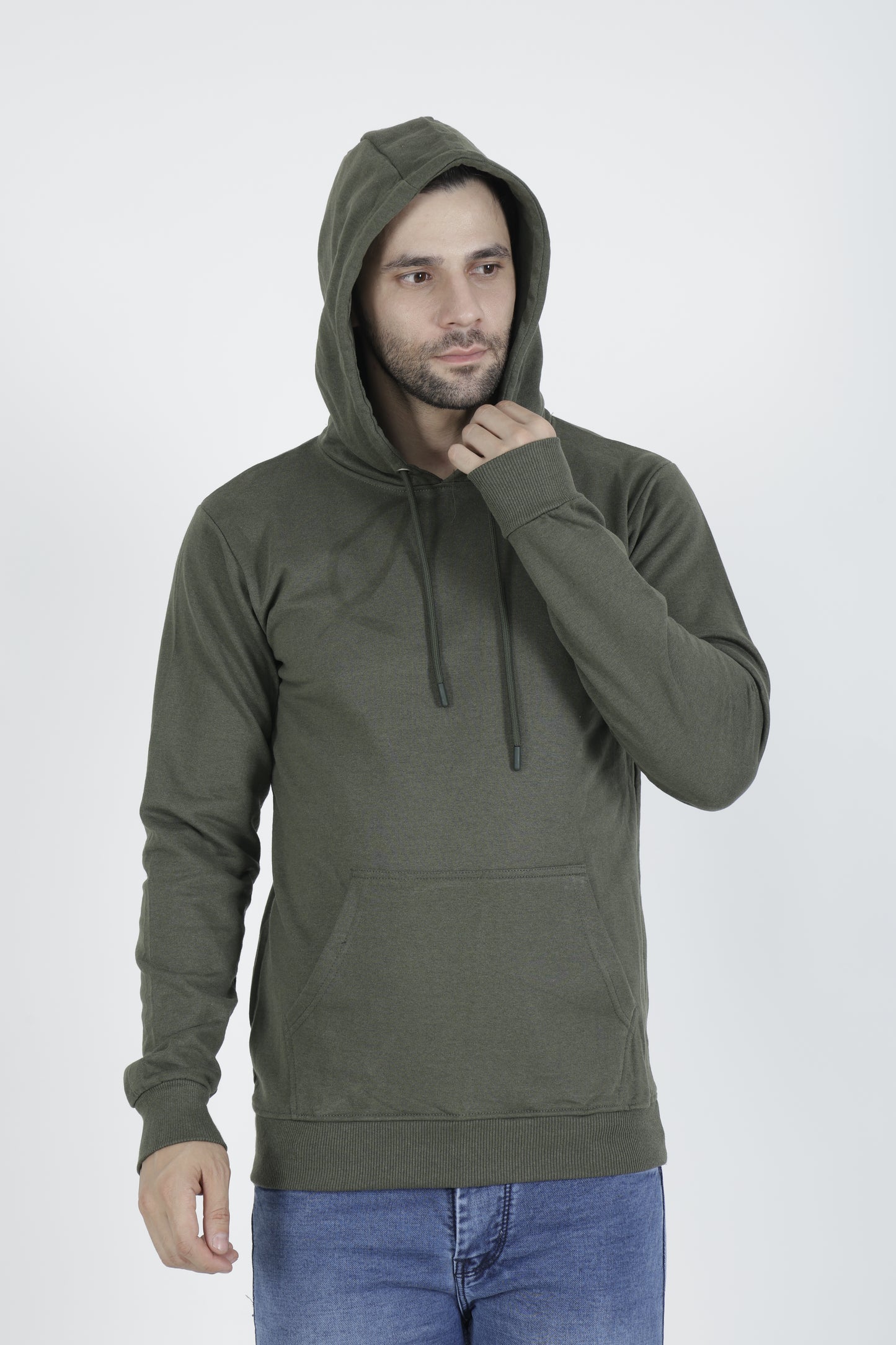 Premium Quality Hoodies for Men in Millitary Green